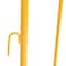 Vestil YELLOW BARRIER 48" W/FEET (1)CURVED (1) WHEELED PRAIL-48-Y-W - alternate 4